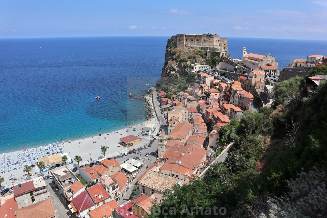 "Scilla - Panorama del borgo da Via Panoramica" stock image