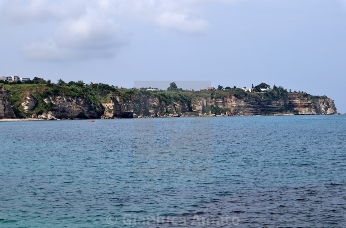 "Tropea - Costa del Mare Grande dagli Scogli dei Missaggi" stock image