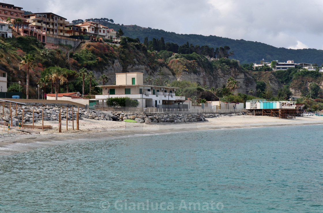 "Tropea - Lidi del Mare Grande dagli Scogli dei Missaggi" stock image