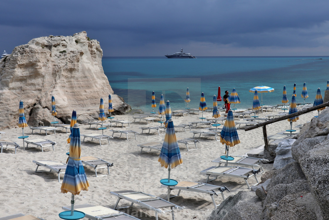 "Tropea - Lido Calypso agli Scogli dei Missaggi" stock image