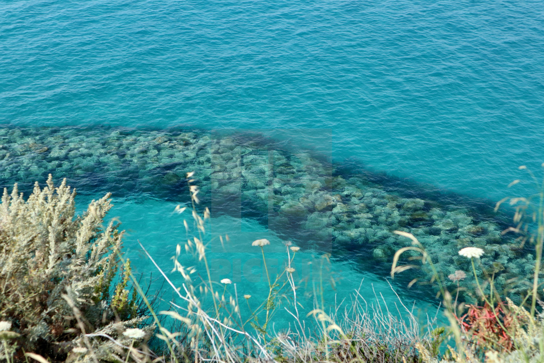 "Tropea - Scogliera dal Belvedere del Santuario" stock image