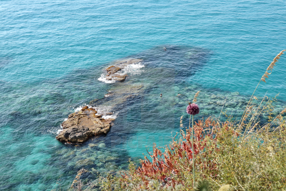 "Tropea - Scogli dal Belvedere del Santuario" stock image