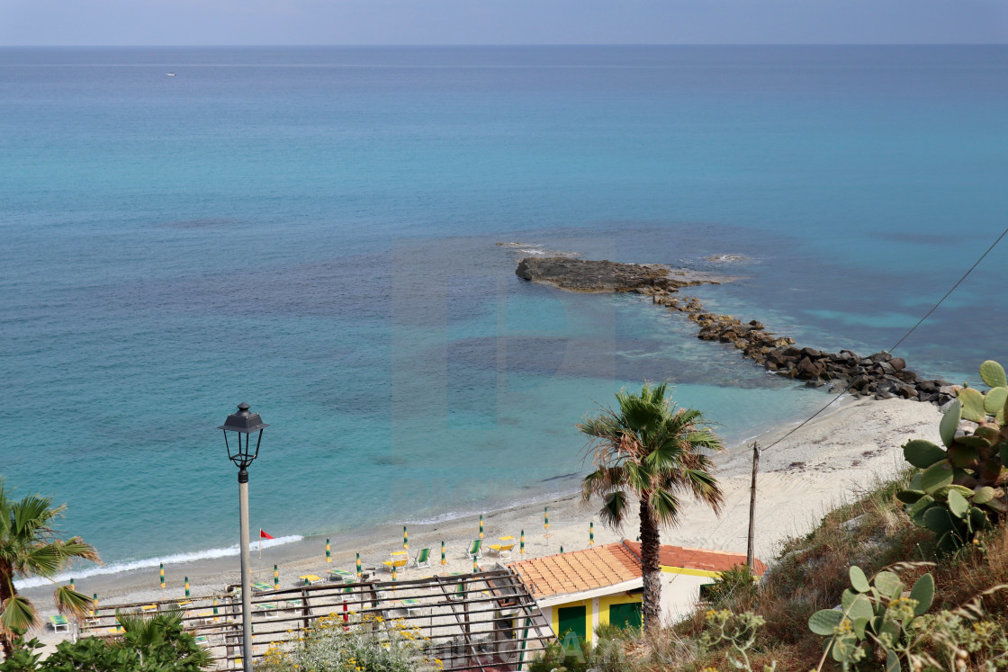 "Tropea - Scogli dei Missaggi dalla scalinata del convento" stock image