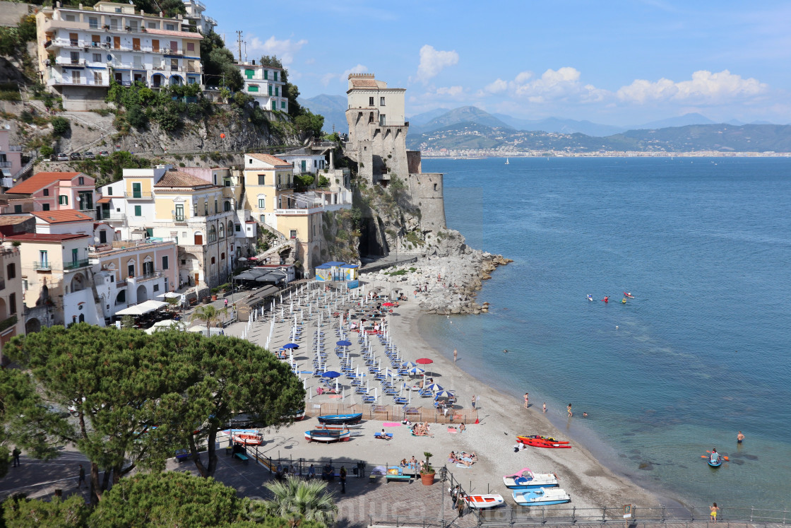 "Cetara - Panorama costiero dalla litoranea" stock image