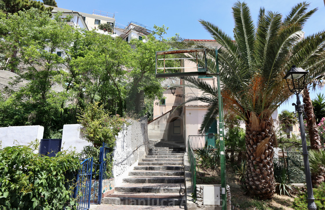 "Erchie - Scala del borgo" stock image