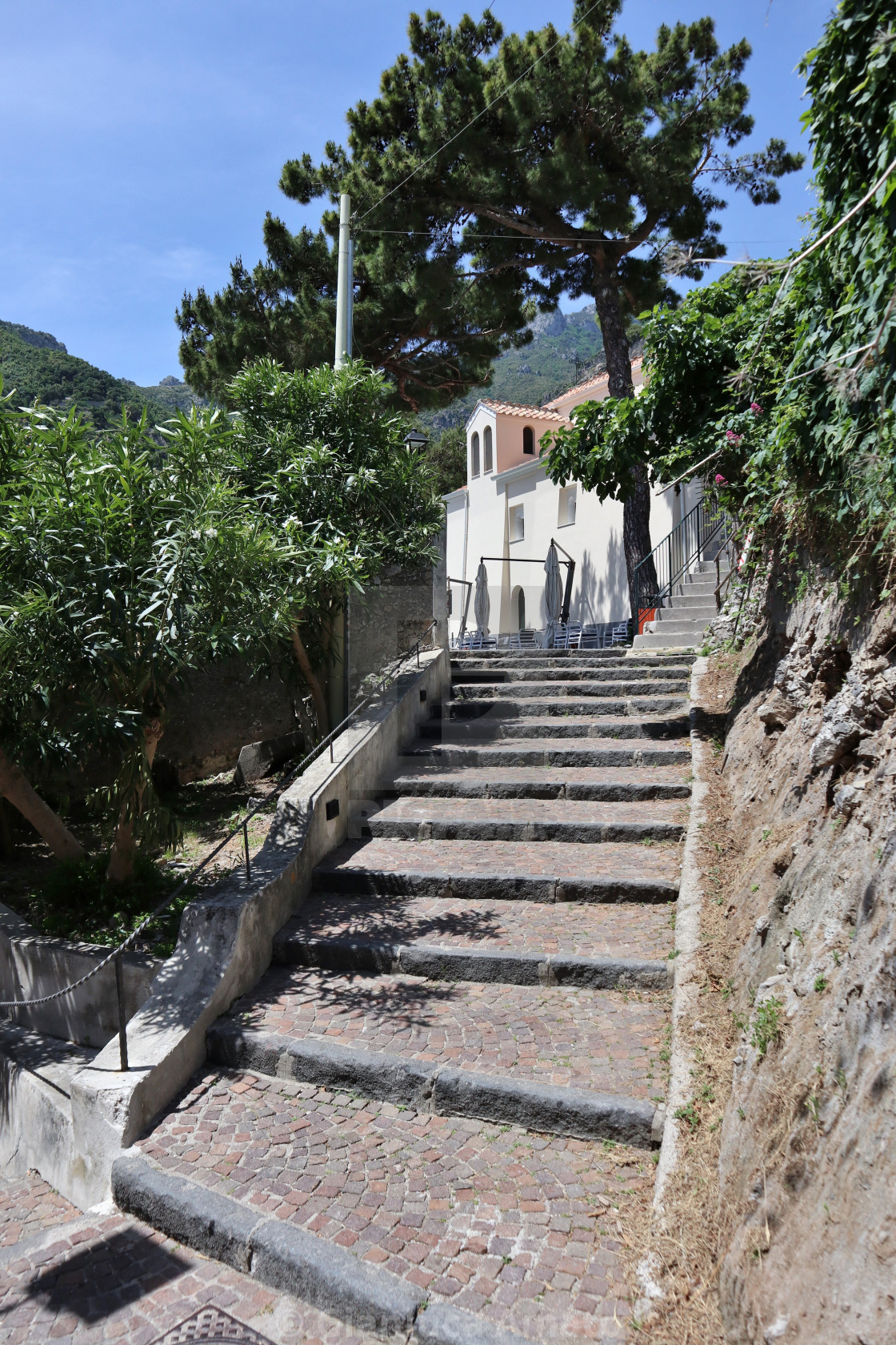 "Erchie - Scala del centro storico" stock image