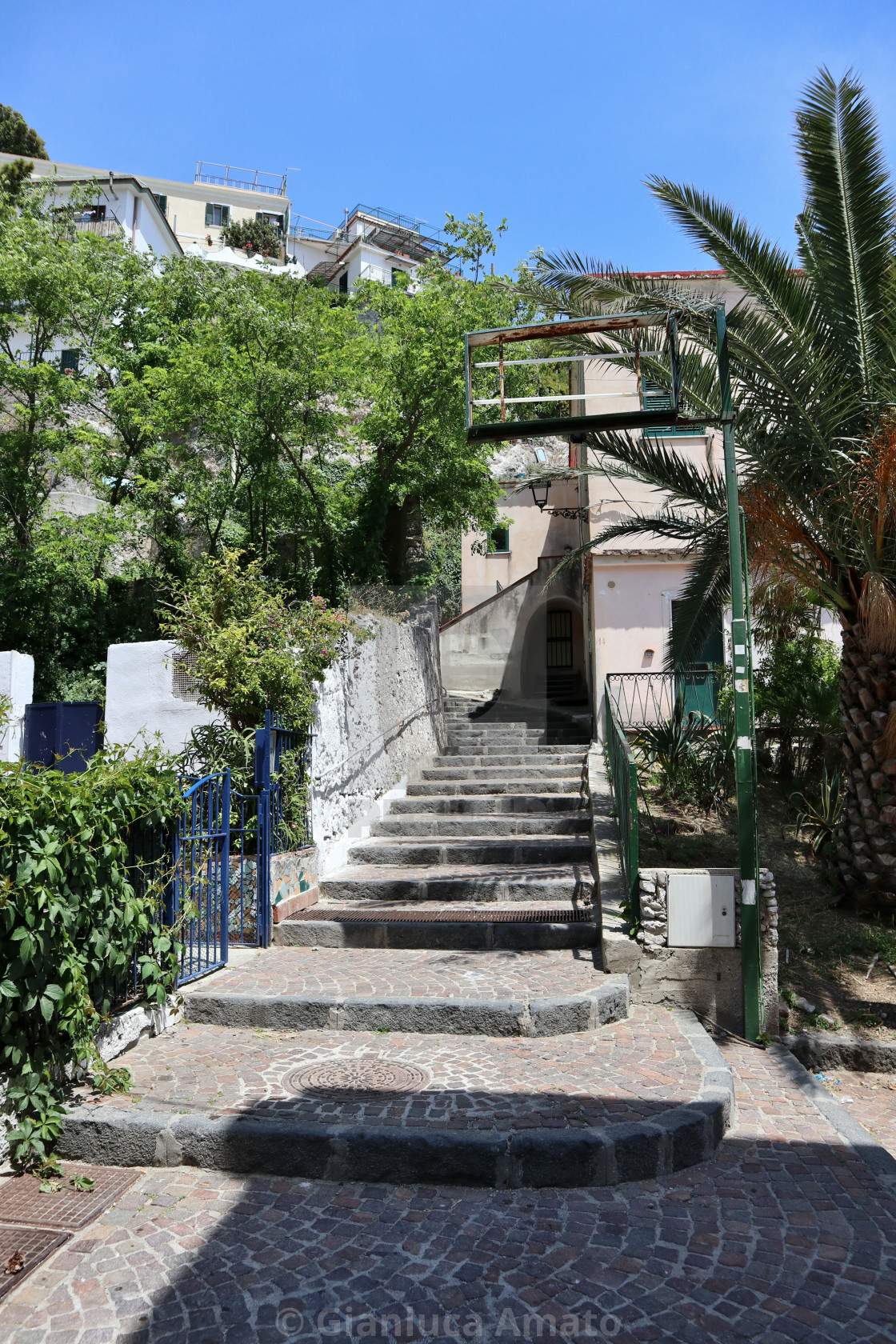 "Erchie - Scalinata del borgo" stock image