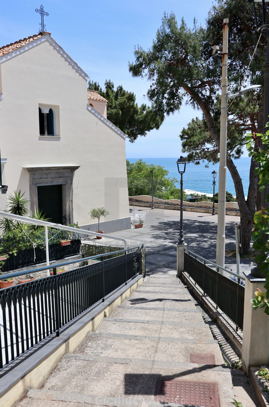 "Erchie - Scalinata di Via Parrocchiale" stock image