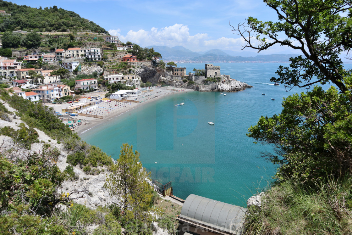 "Erchie - Scorcio panoramico dalla cava abbandonata" stock image