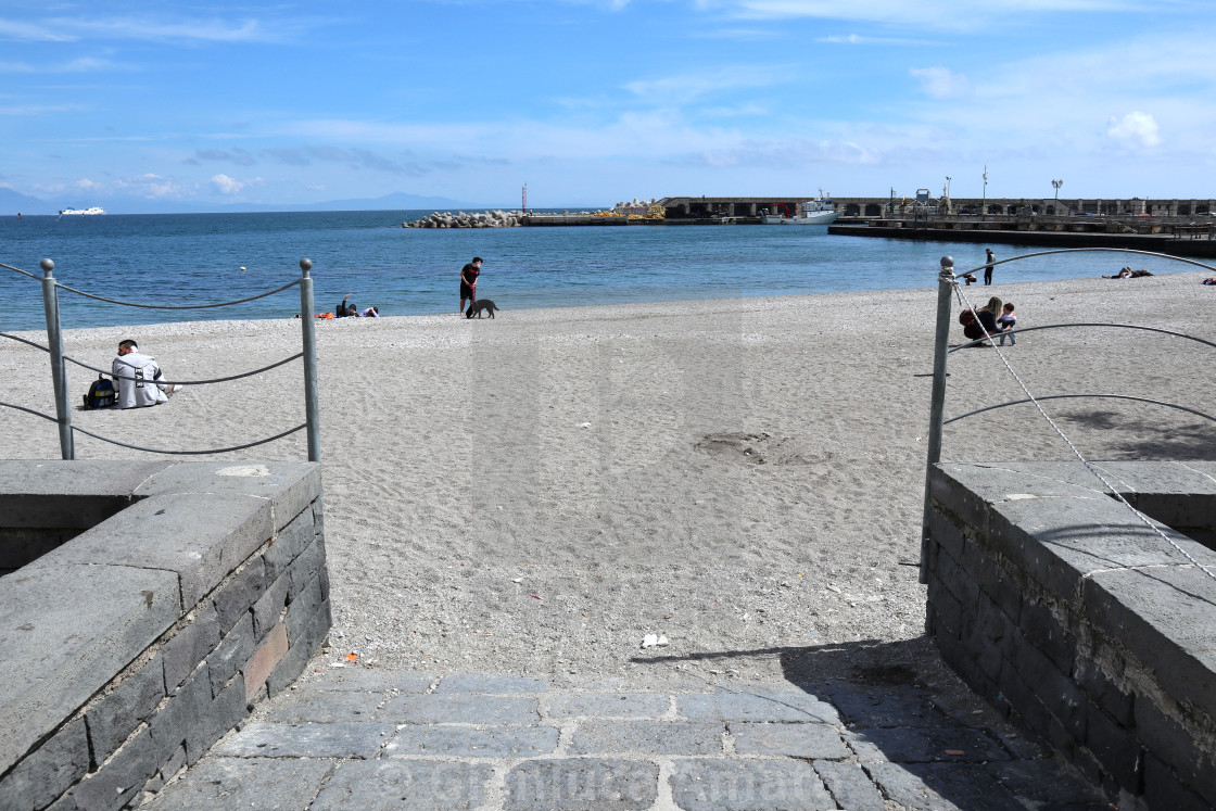 "Cetara - Accesso alla Spiaggia della Marina" stock image