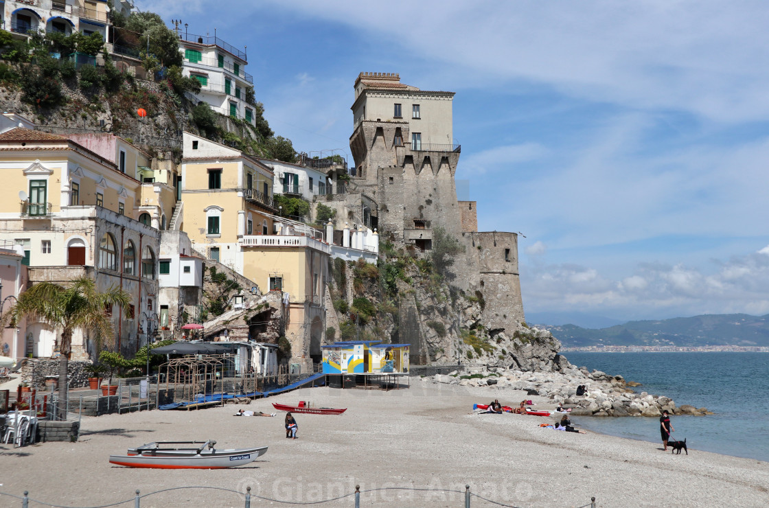 "Cetara - Spiaggia della Marina" stock image