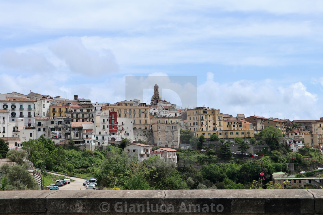 "Cetara - Panorama dal ponte della litoranea" stock image