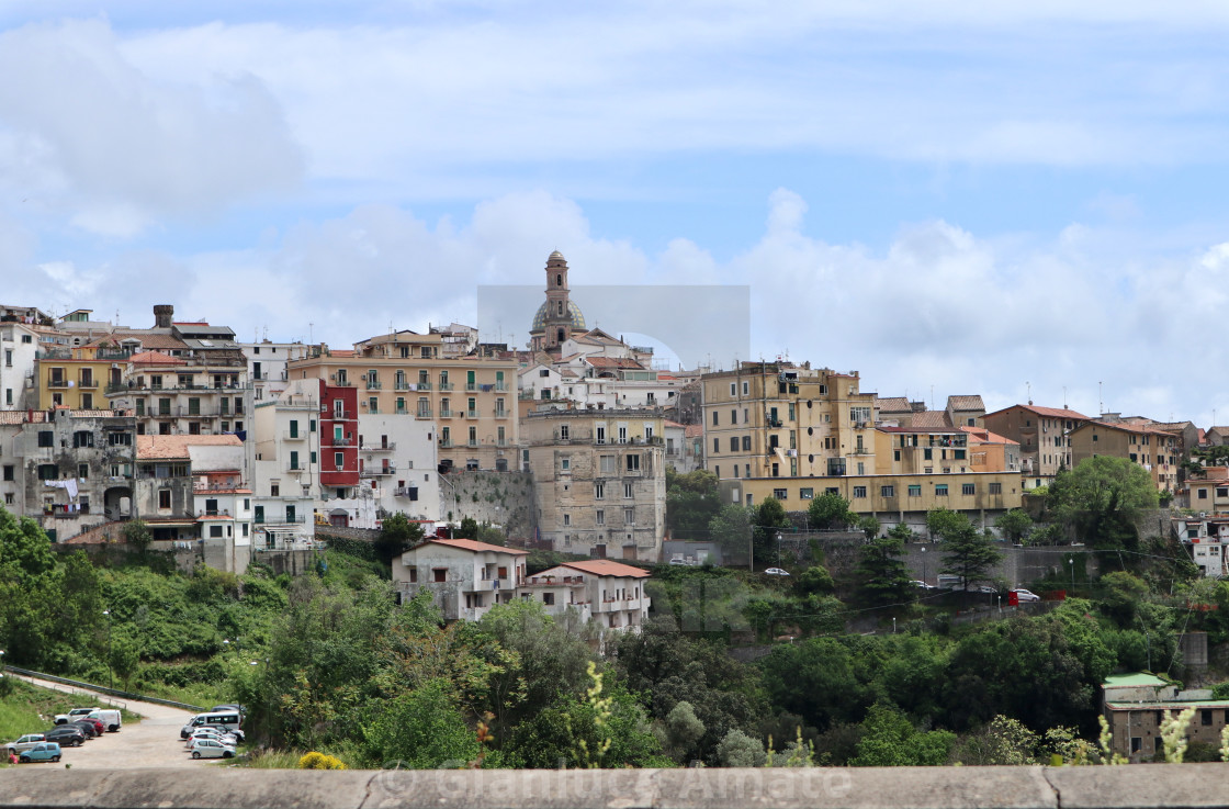 "Cetara - Panorama dalla strada costiera" stock image