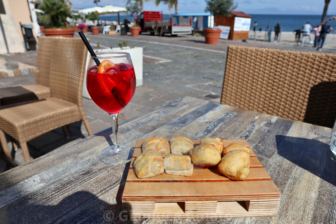 "Cetara - Aperitivo al Bar della Marina" stock image