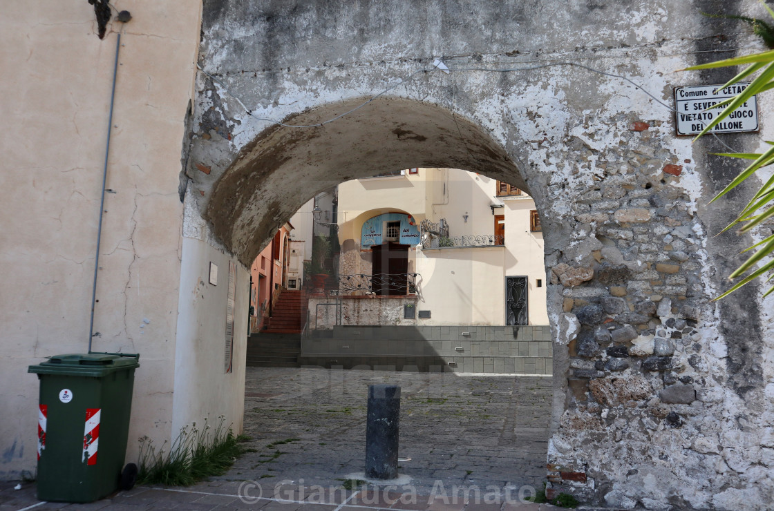 "Cetara - Arcata del borgo" stock image