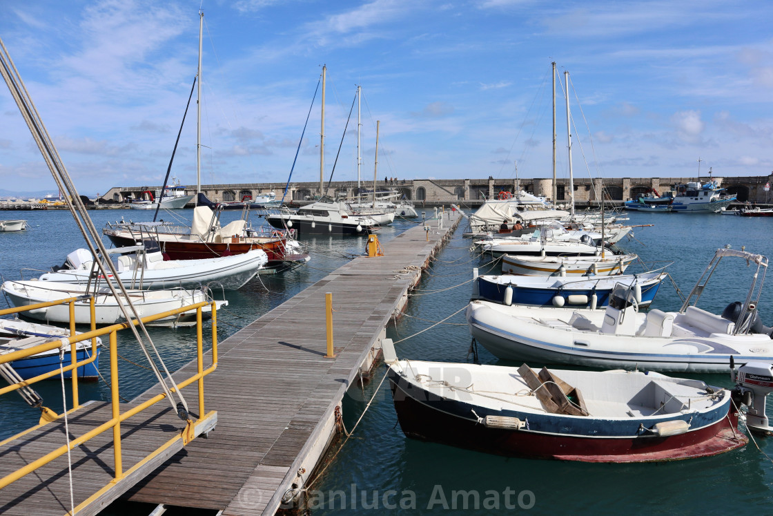 "Cetara - Ormeggi del porto" stock image