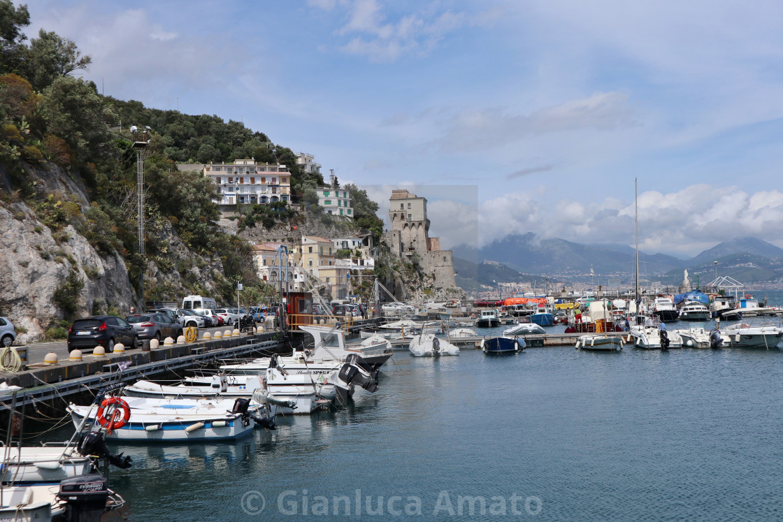 "Cetara - Panorama del porto" stock image