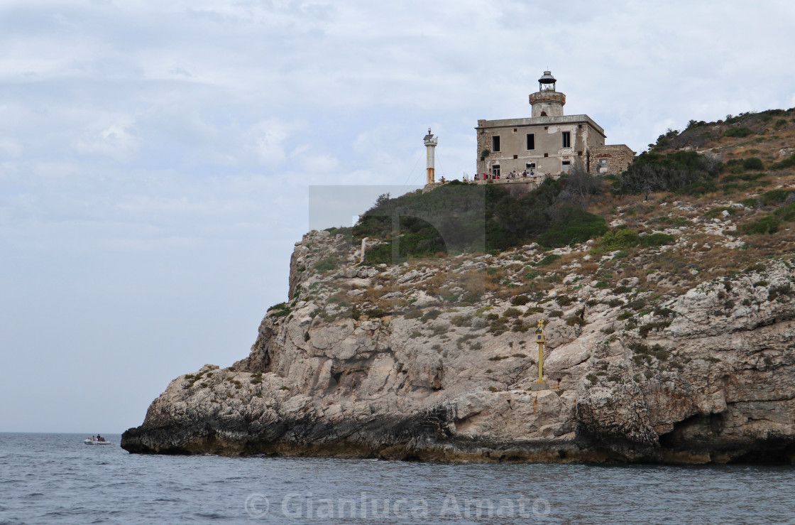 "Isole Tremiti - Faro di San Domino dalla Punta del Diavolo" stock image