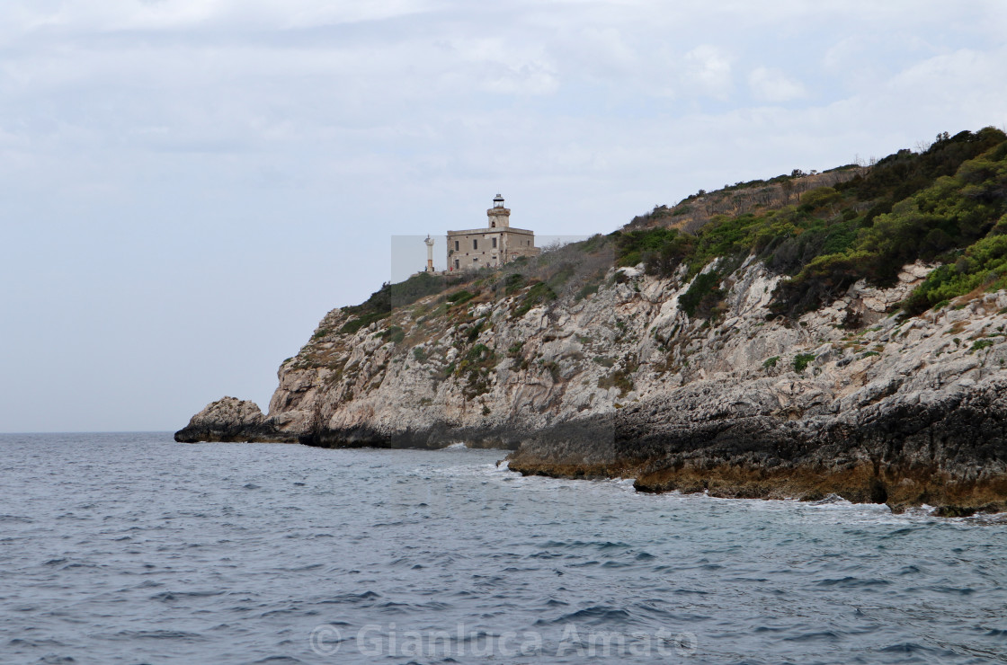 "Isole Tremiti - Faro di San Domino da Cala delle Murene" stock image