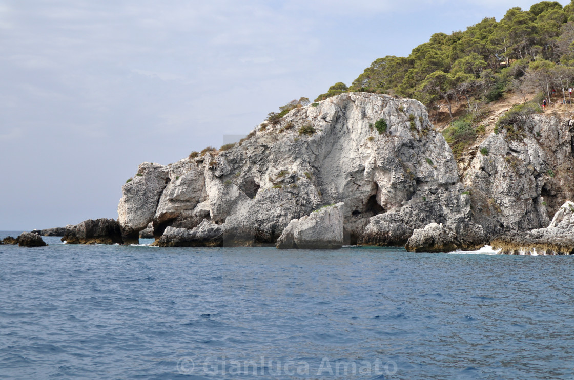 "Isole Tremiti - Scoglio dell'Elefante dalla barca" stock image