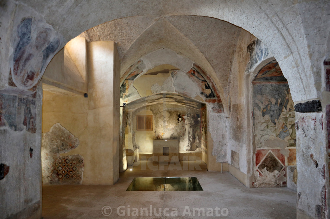 "Ischia - Cripta della Cattedrale dell'Assunta al Castello Aragonese" stock image