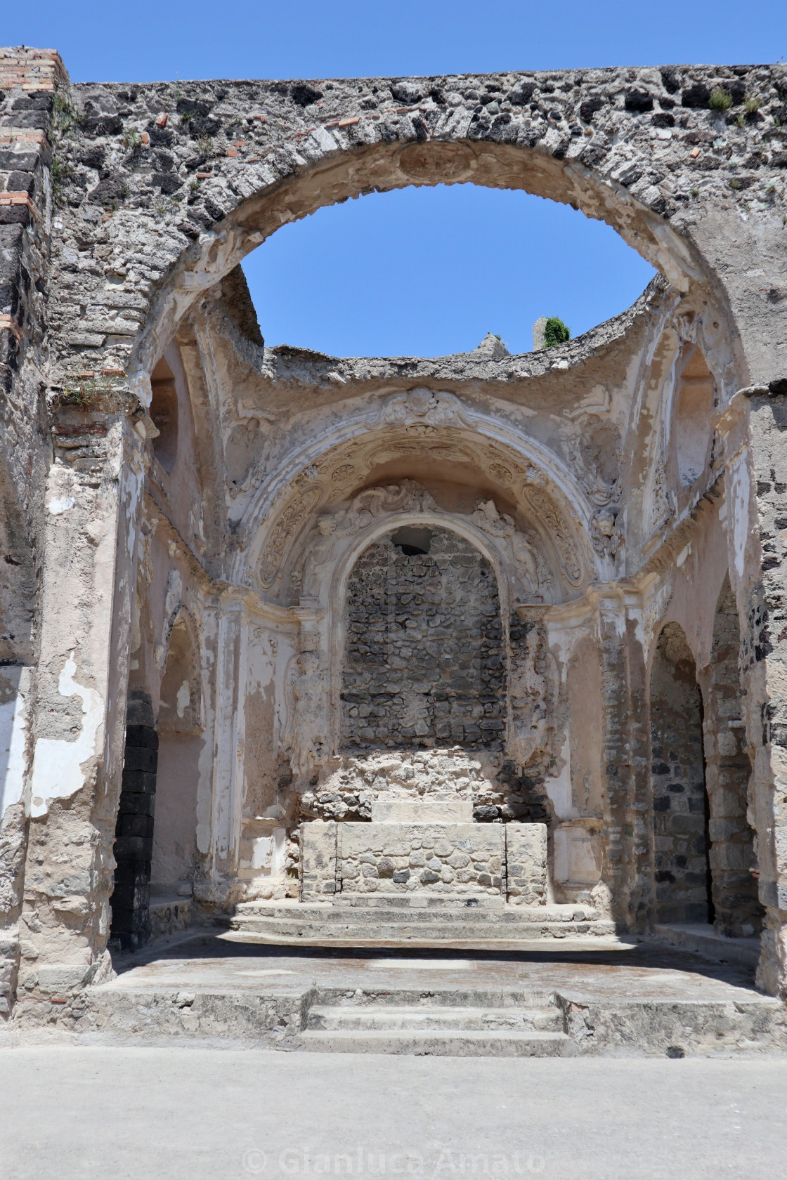 "Ischia - Abside della Cattedrale dell'Assunta al Castello Aragonese" stock image