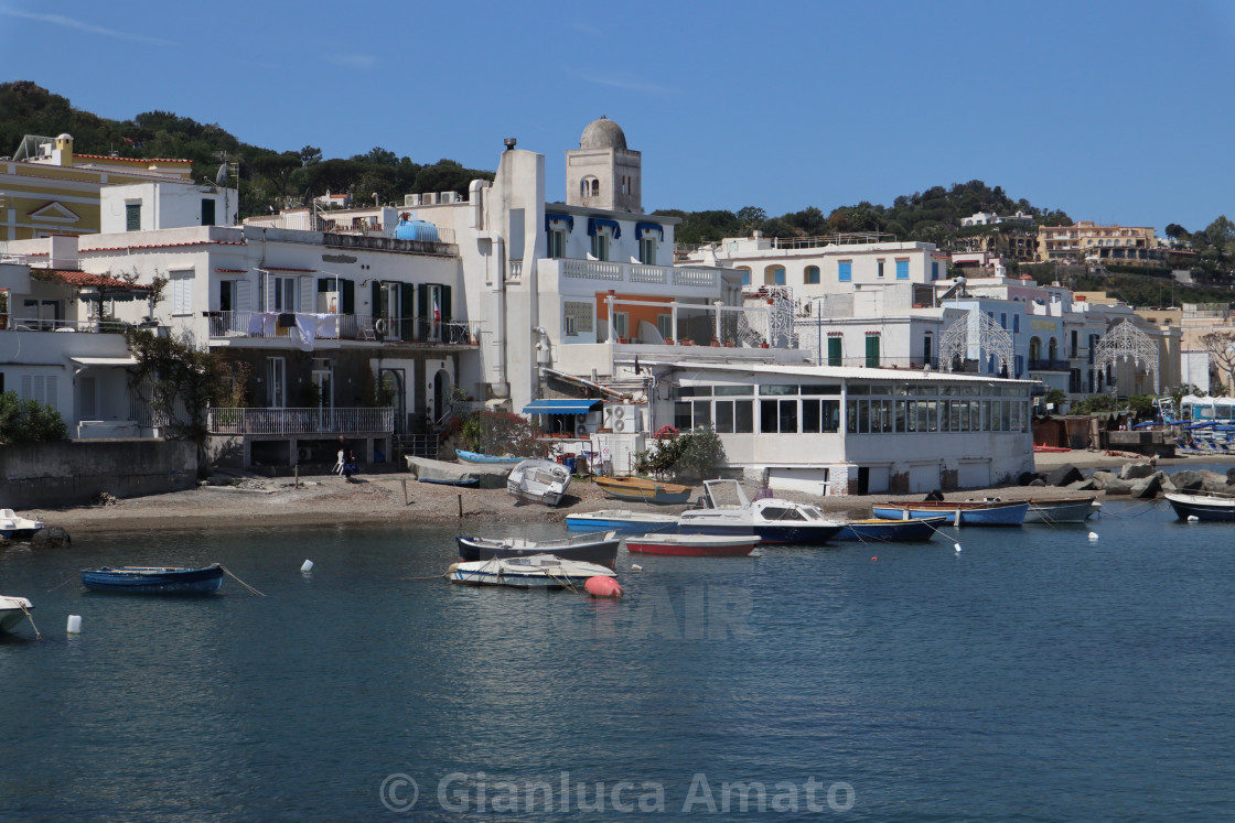 "Lacco Ameno - Barche sul lungomare" stock image