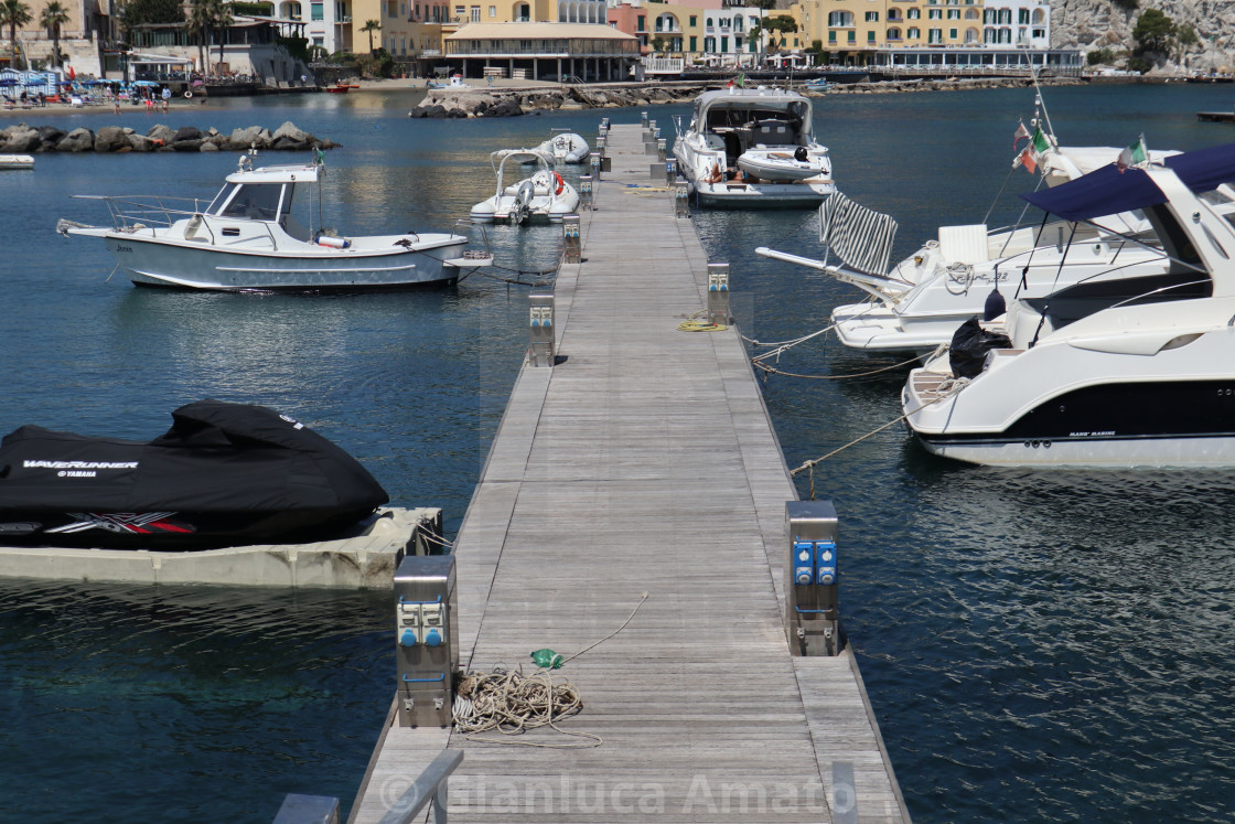 "Lacco Ameno - Pontile del porto turistico" stock image