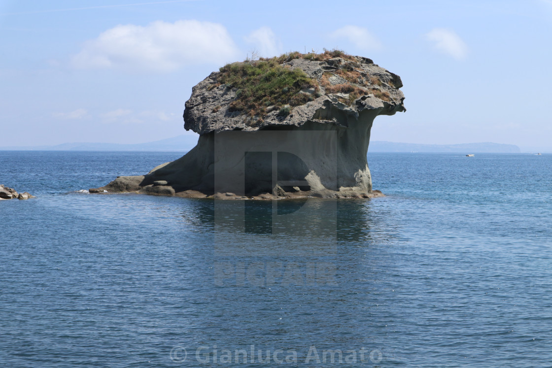 "Lacco Ameno - Scoglio del fungo" stock image