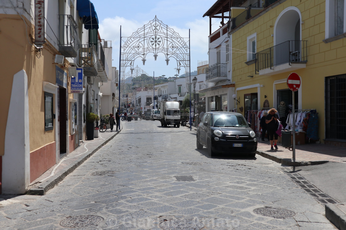 "Lacco Ameno - Lungomare di Corso Angelo Rizzoli" stock image