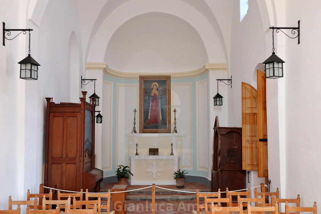 "Ischia - Abside della Chiesa della Madonna della Libera al Castello Aragonese" stock image