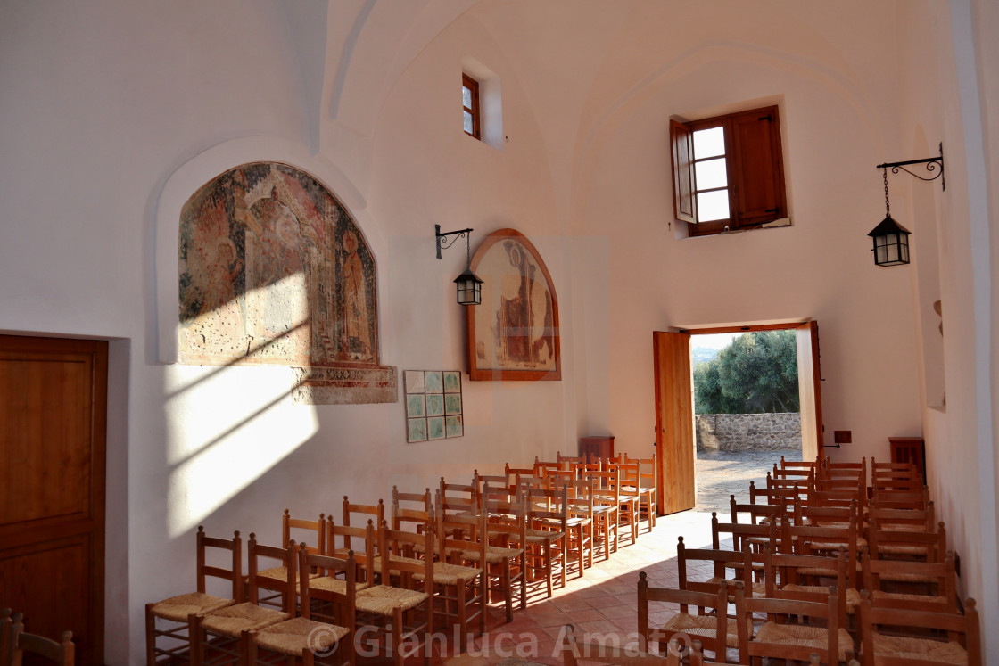 "Ischia - Interno della Chiesa della Madonna della Libera" stock image