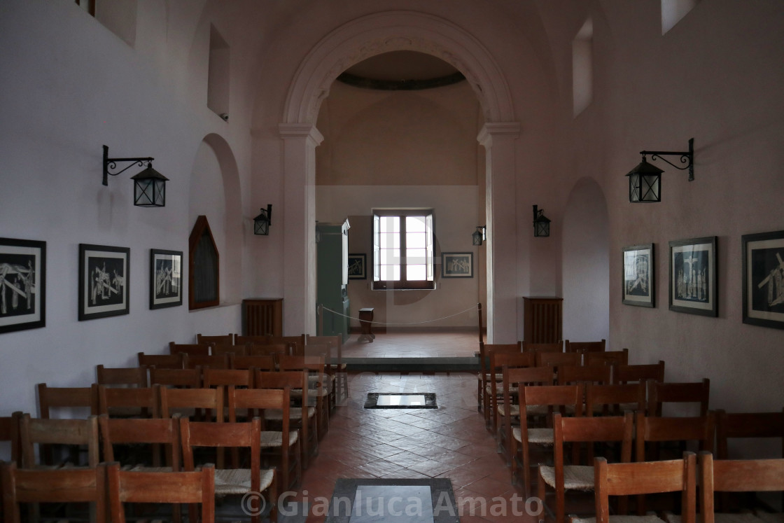 "Ischia - Interno della Chiesa di Santa Maria dell'Ortodontico al Castello Aragonese" stock image