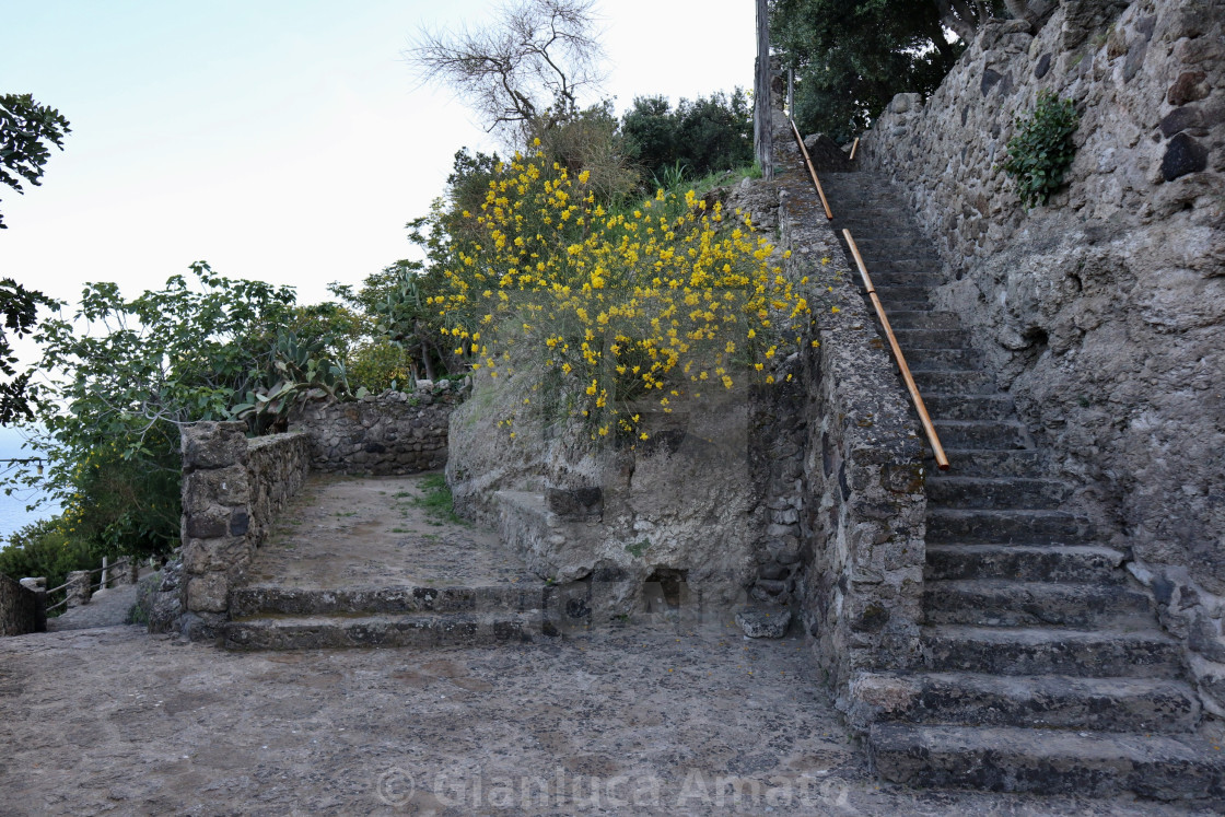 "Ischia - Scalinate alla Chiesa di Santa Maria dell'Ortodontico" stock image