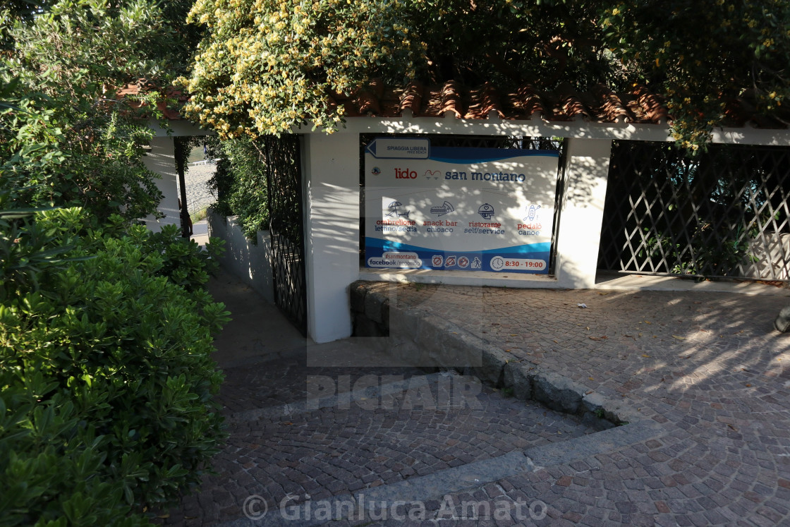 "Ischia - Ingresso al Lido San Montano" stock image