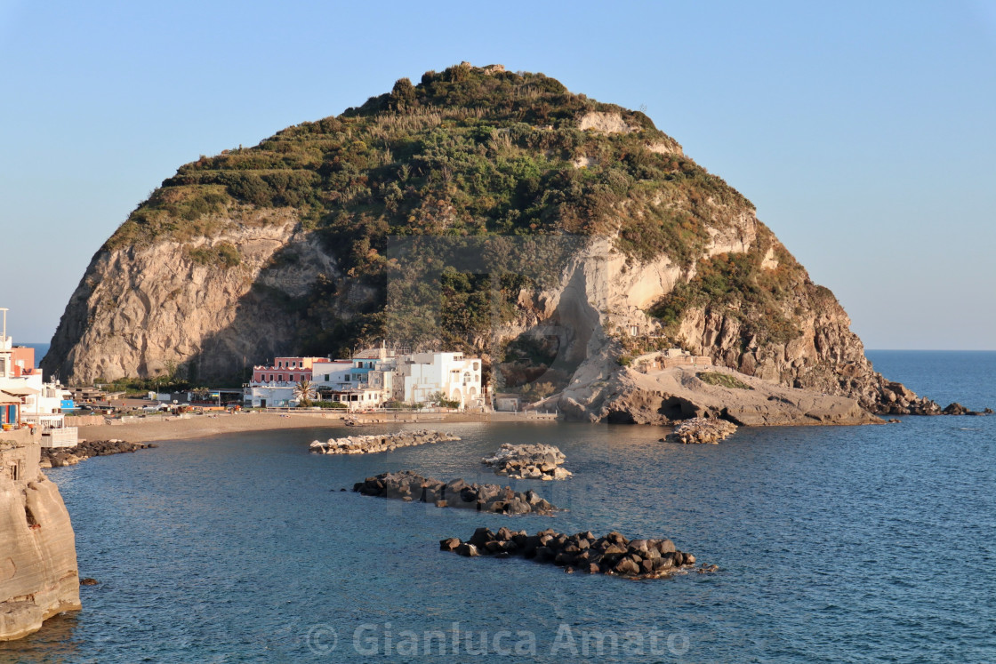 "Ischia - Isola di Sant'Angelo al tramonto" stock image