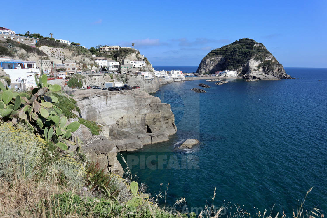 "Ischia - Isola di Sant'Angelo dalla strada provinciale Succhivo" stock image