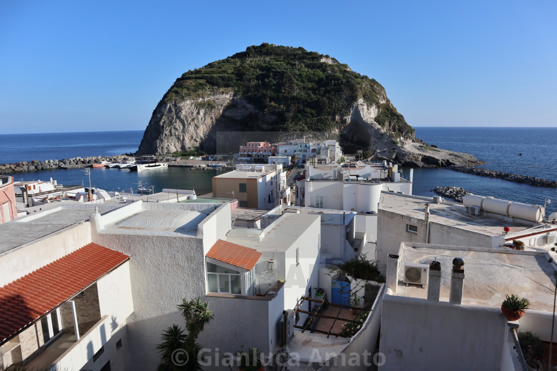 "Sant'Angelo d'Ischia - Panorama del borgo da via Sant'Angelo" stock image