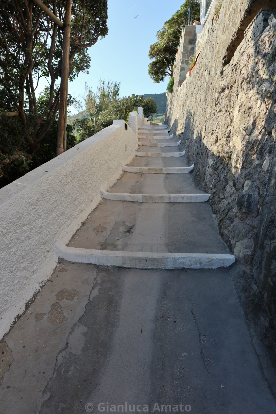 "Sant'Angelo d'Ischia - Scalinata in via Cava Mare" stock image