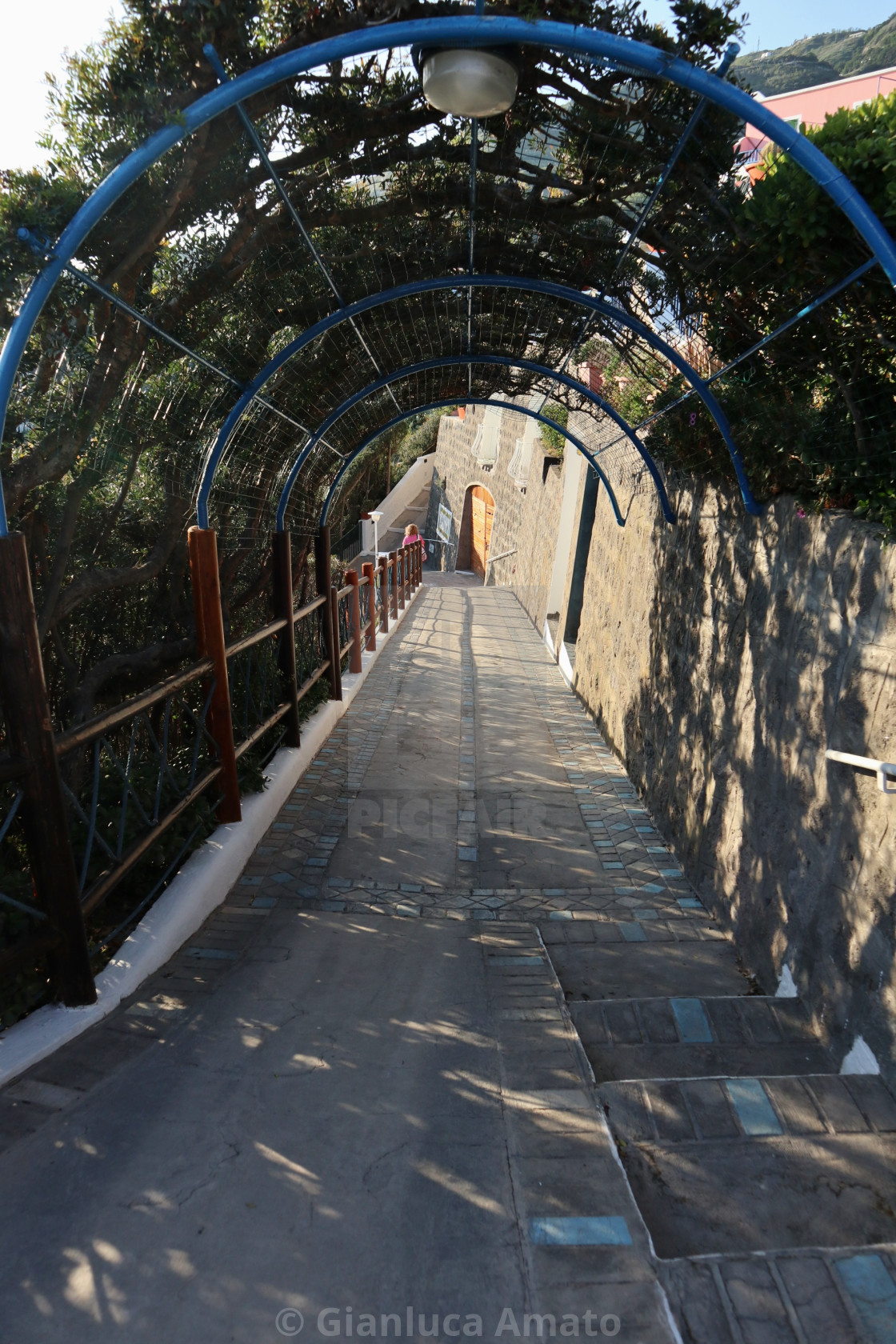 "Sant'Angelo d'Ischia - Vicolo pergolato di via Cava Mare" stock image