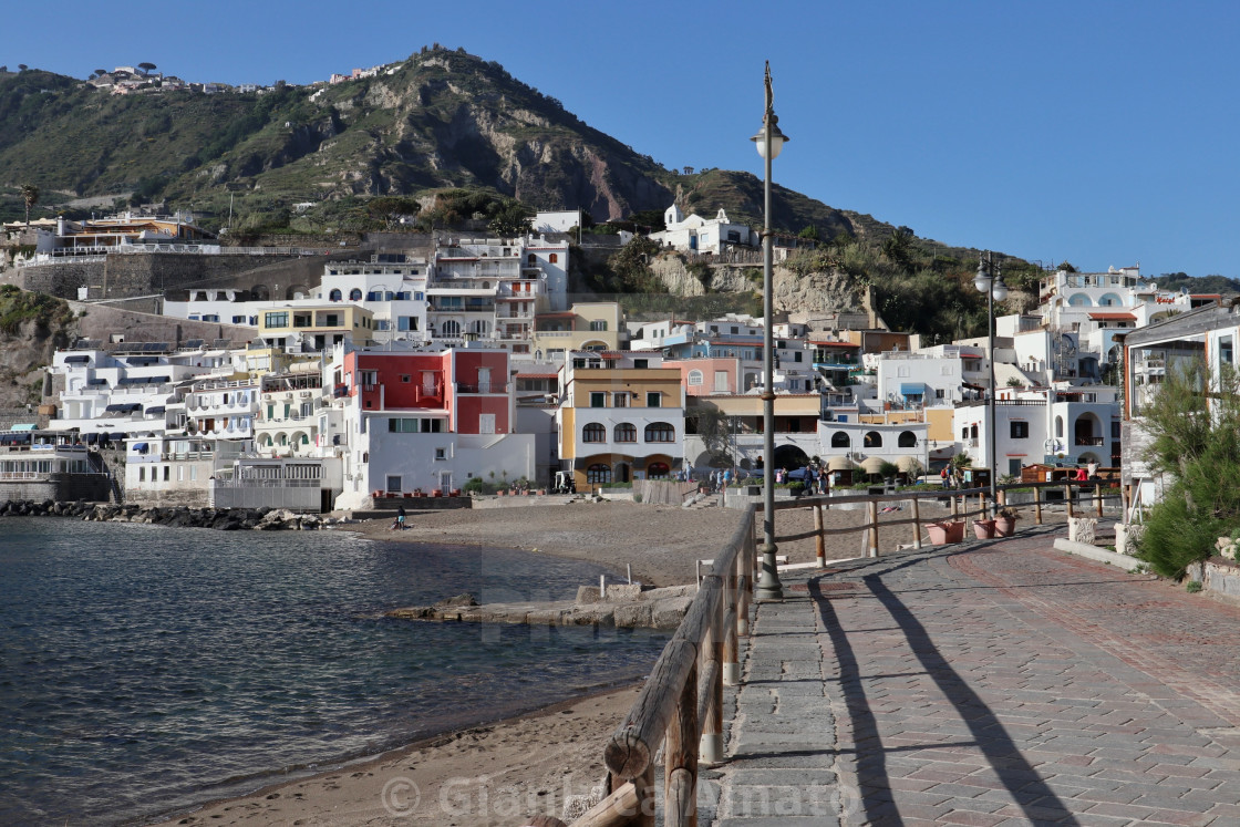 "Sant'Angelo d'Ischia - Scorcio del borgo dall'Isola di Sant'Angelo" stock image