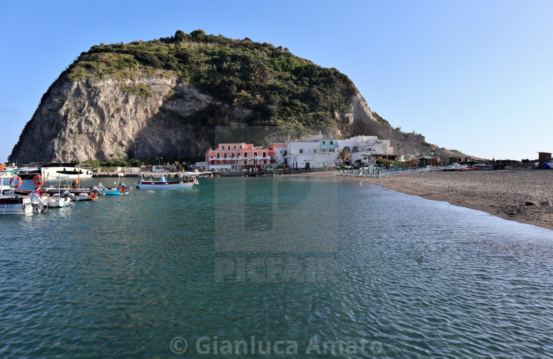 "Sant'Angelo d'Ischia - Scorcio panoramico dal bar all'aperto" stock image