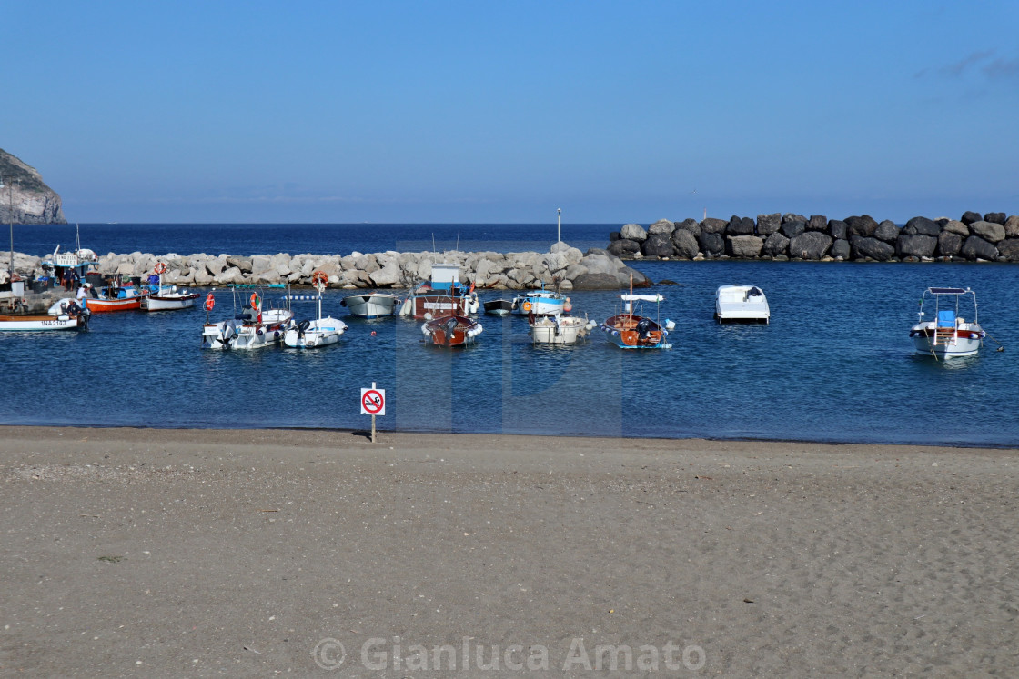 "Ischia - Barche al porto di Sant'Angelo" stock image