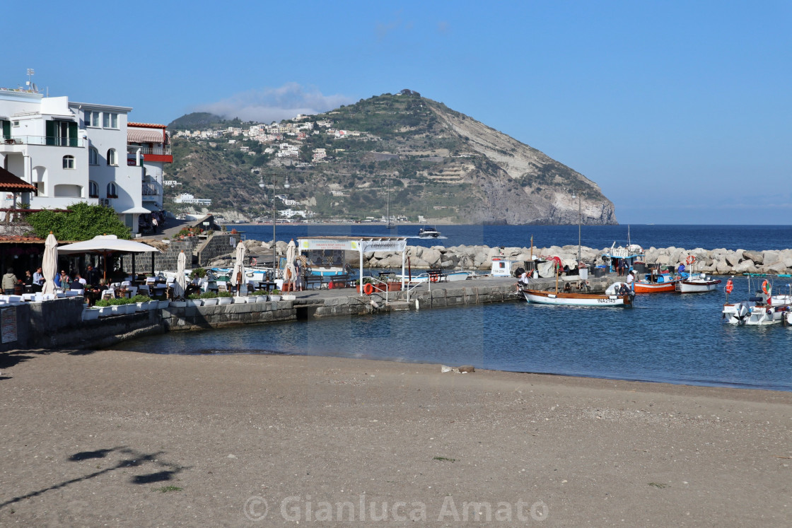 "Ischia - Spiaggia del porto di Sant'Angelo" stock image