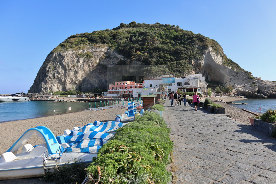 "Ischia - Spiagge del porto di Sant'Angelo" stock image