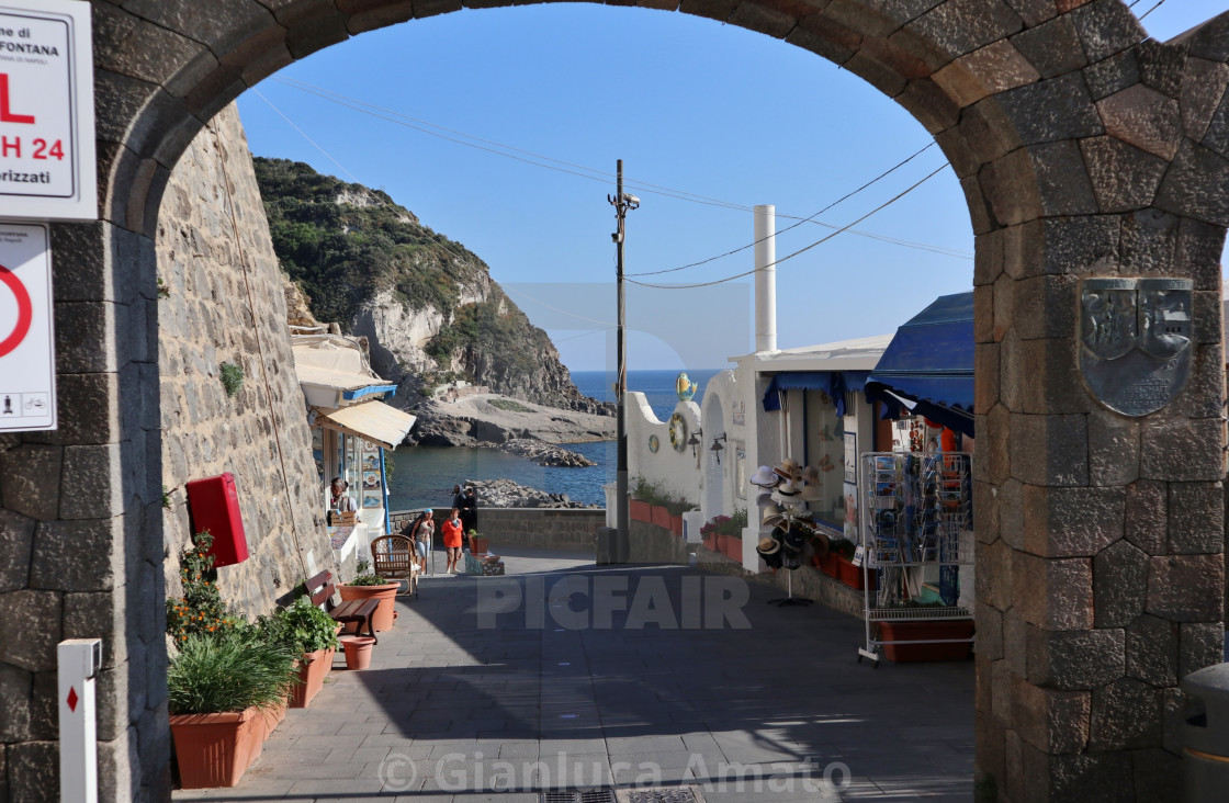 "Ischia - Ingresso al borgo di Sant'Angelo" stock image