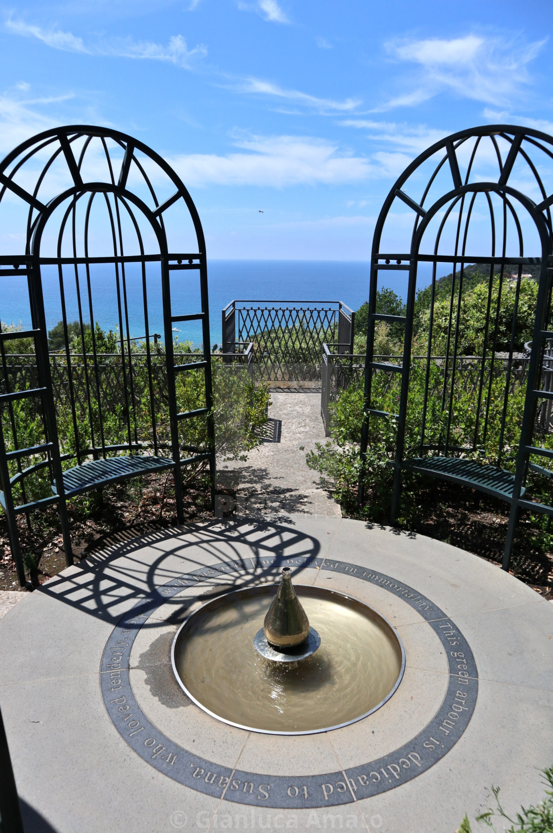 "Forio - Scorcio dal Ninfeo dei Giardini La Mortella" stock image