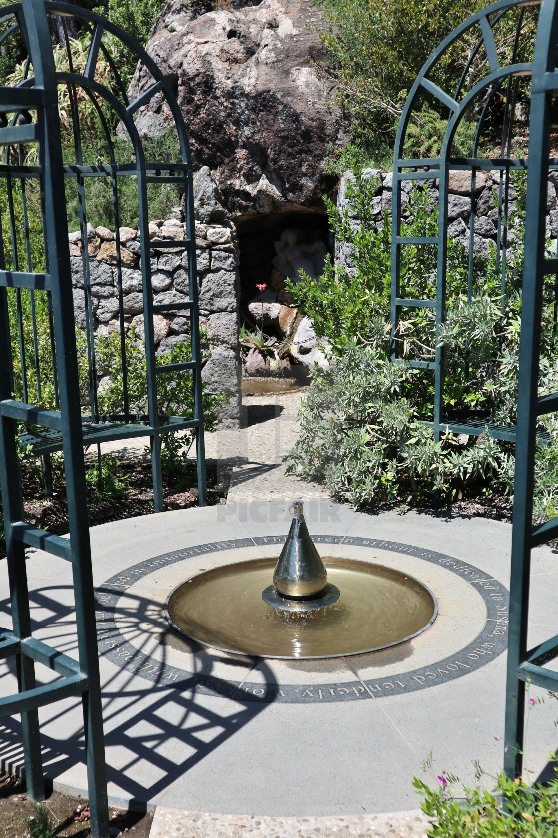 "Ischia - Scorcio del Ninfeo dei Giardini La Mortella" stock image