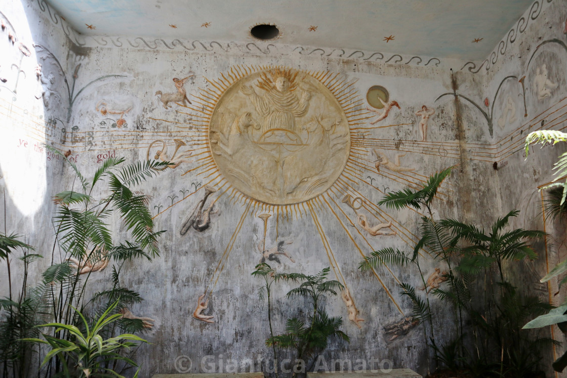 "Ischia - Apollo sul carro del sole ai Giardini La Mortella" stock image