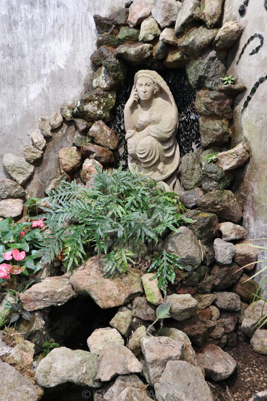 "Ischia - Sibilla Cumana nel Tempio del Sole ai Giardini La Mortella" stock image